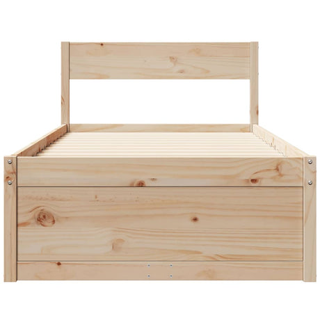 Bedframe zonder matras massief grenenhout 90x190 cm