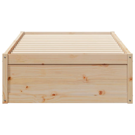 Bedframe zonder matras massief grenenhout 90x200 cm