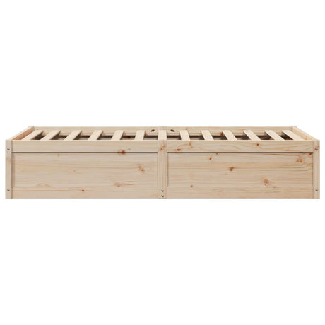 Bedframe zonder matras massief grenenhout 90x200 cm