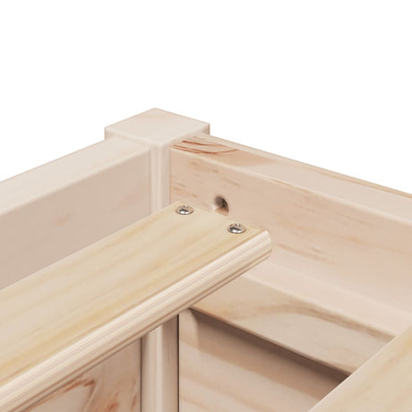 Bedframe zonder matras massief grenenhout 90x200 cm