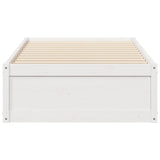 Bedframe zonder matras massief grenenhout wit 90x200 cm - AllerleiShop