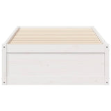 Bedframe zonder matras massief grenenhout wit 90x190 cm - AllerleiShop