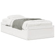 Bedframe zonder matras massief grenenhout wit 75x190 cm
