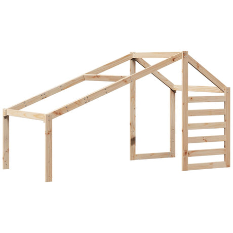 Kinderbedhuisje 198x97x113 cm massief grenenhout