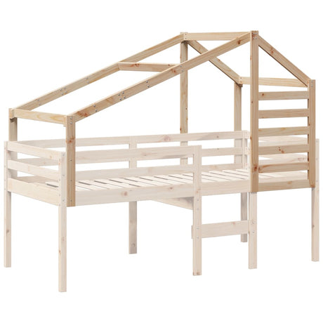 Kinderbedhuisje 198x97x113 cm massief grenenhout
