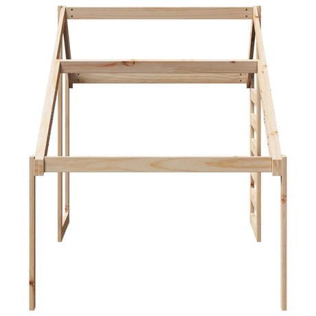 Kinderbedhuisje 198x97x113 cm massief grenenhout