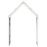 Kinderbedhuisje 60x99x139,5 cm massief grenenhout wit