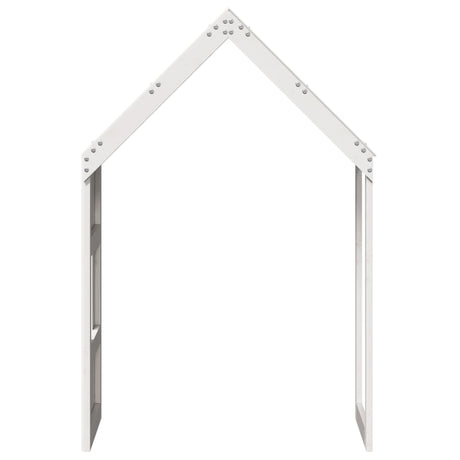 Kinderbedhuisje 60x99x139,5 cm massief grenenhout wit