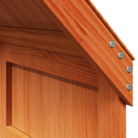 Kinderbedhuisje 60x99x139,5 cm massief grenenhout wasbruin