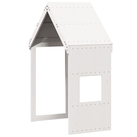 Kinderbedhuisje 55x99x139,5 cm massief grenenhout wit