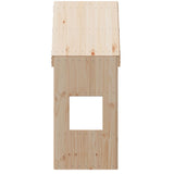 Kinderbedhuisje 55x84x132 cm massief grenenhout