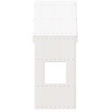 Kinderbedhuisje 55x84x132 cm massief grenenhout wit