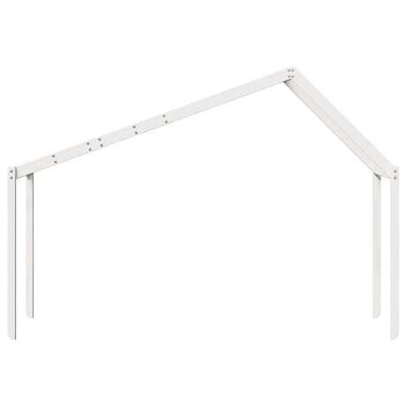 Kinderbedhuisje 213x95,5x144,5 cm massief grenenhout wit