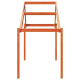 Kinderbedhuisje 213x95,5x144,5 cm massief grenenhout wasbruin