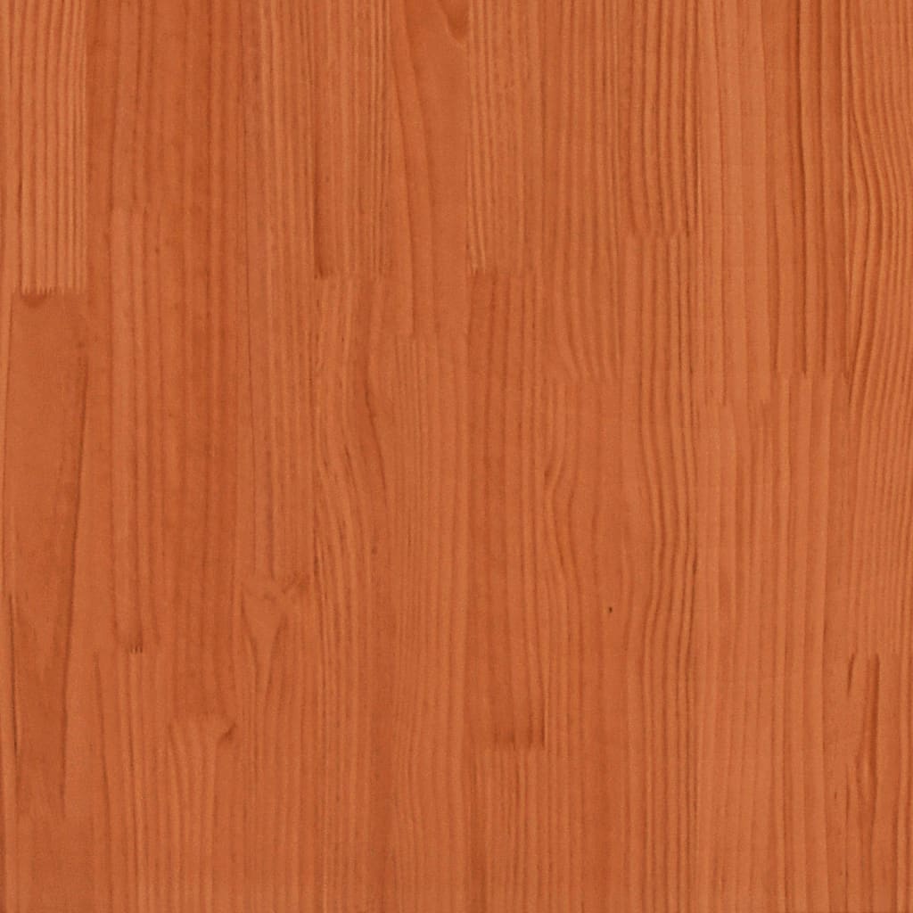 Kinderbedhuisje 213x95,5x144,5 cm massief grenenhout wasbruin