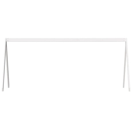 Kinderbedhuisje 199x80,5x88 cm massief grenenhout wit