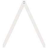 Kinderbedhuisje 199x80,5x88 cm massief grenenhout wit