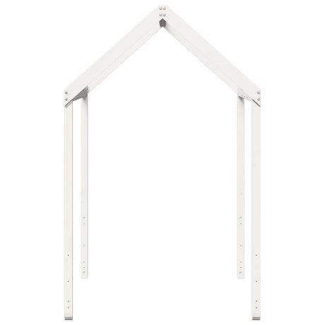 Kinderbedhuisje 217x95,5x159 cm massief grenenhout wit