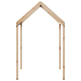 Kinderbedhuisje 217x85,5x154 cm massief grenenhout