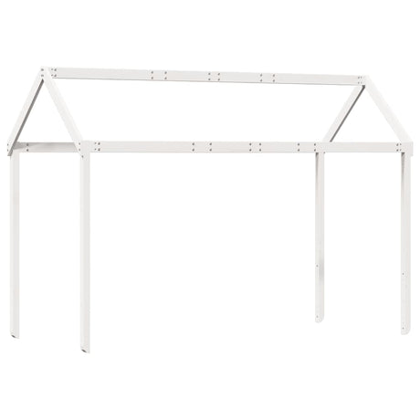 Kinderbedhuisje 217x85,5x154 cm massief grenenhout wit