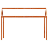 Kinderbedhuisje 217x85,5x154 cm massief grenenhout wasbruin