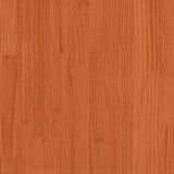 Kinderbedhuisje 217x85,5x154 cm massief grenenhout wasbruin