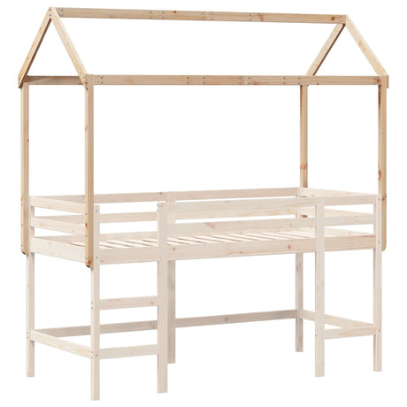 Kinderbedhuisje 207x80,5x151,5 cm massief grenenhout