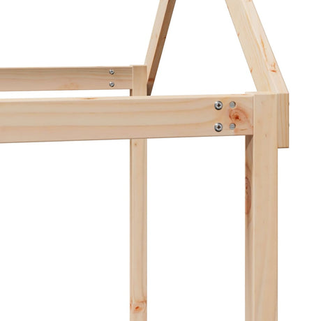 Kinderbedhuisje 207x80,5x151,5 cm massief grenenhout