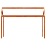 Kinderbedhuisje 207x80,5x151,5 cm massief grenenhout wasbruin