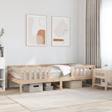 Bedframe zonder matras massief grenenhout 90x200 cm