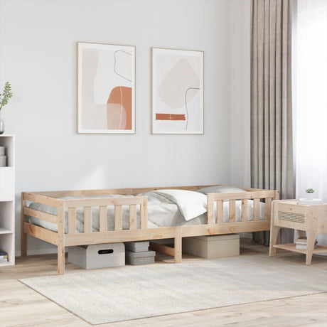 Bedframe zonder matras massief grenenhout 75x190 cm