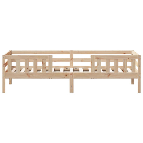 Bedframe zonder matras massief grenenhout 75x190 cm