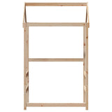 Kinderbedhuisje 118x70x176,5 cm massief grenenhout