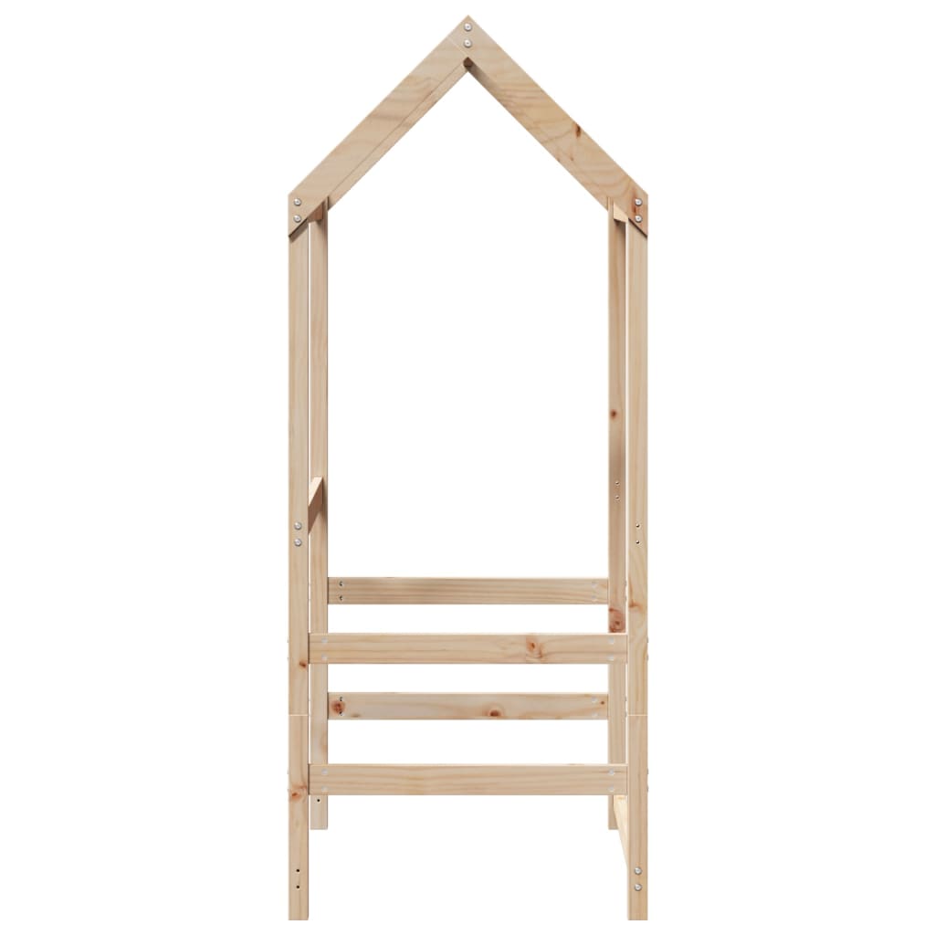 Kinderbedhuisje 118x70x176,5 cm massief grenenhout