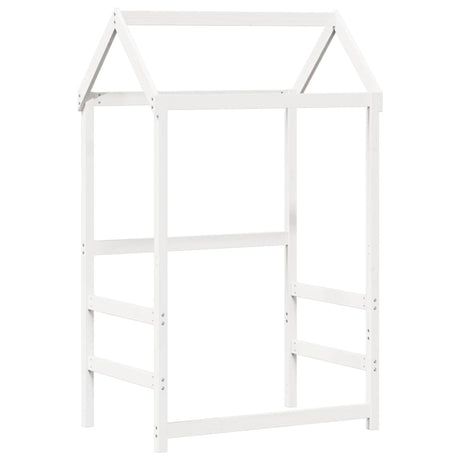 Kinderbedhuisje 118x70x176,5 cm massief grenenhout wit
