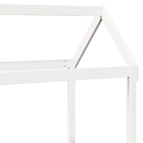 Kinderbedhuisje 118x70x176,5 cm massief grenenhout wit