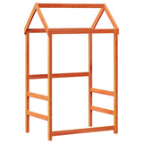 Kinderbedhuisje 118x70x176,5 cm massief grenenhout wasbruin