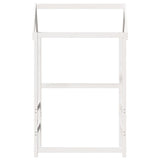 Kinderbedhuisje 108x70x176,5 cm massief grenenhout wit