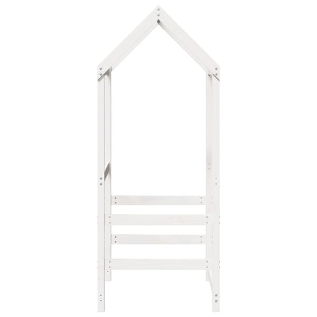 Kinderbedhuisje 108x70x176,5 cm massief grenenhout wit