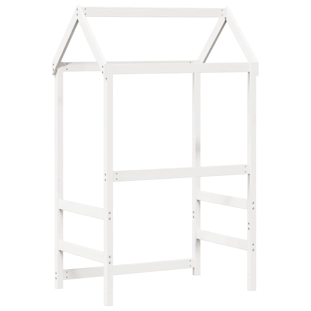 Kinderbedhuisje 108x70x176,5 cm massief grenenhout wit