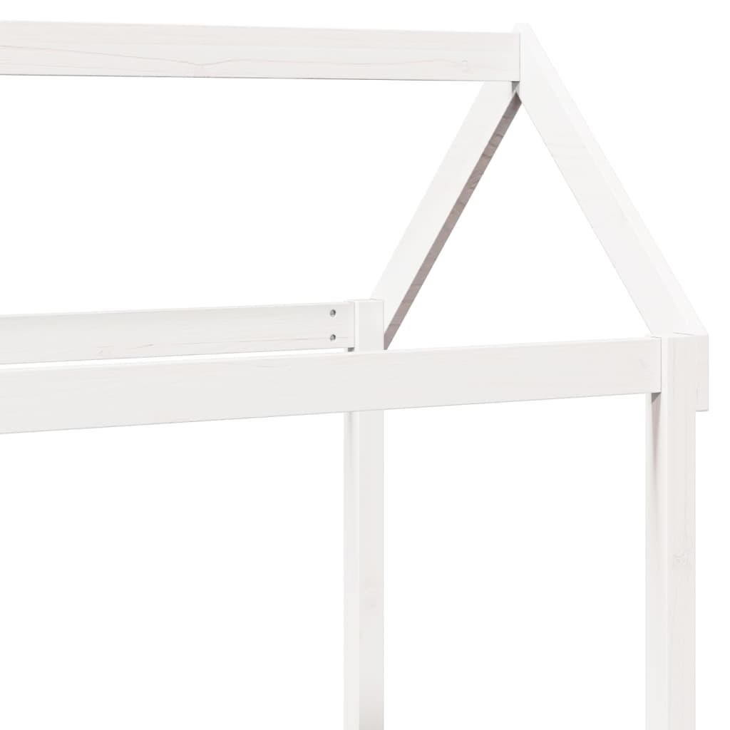 Kinderbedhuisje 108x70x176,5 cm massief grenenhout wit
