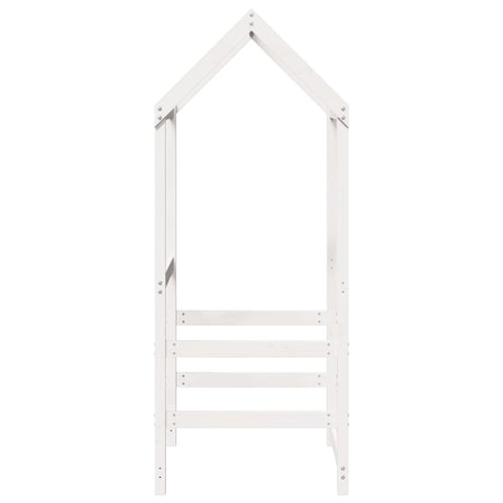 Kinderbedhuisje 98x70x176,5 cm massief grenenhout wit