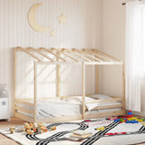 Kinderbed met bedhuis 80x200 cm massief grenenhout