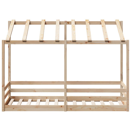 Kinderbed met bedhuis 90x190 cm massief grenenhout