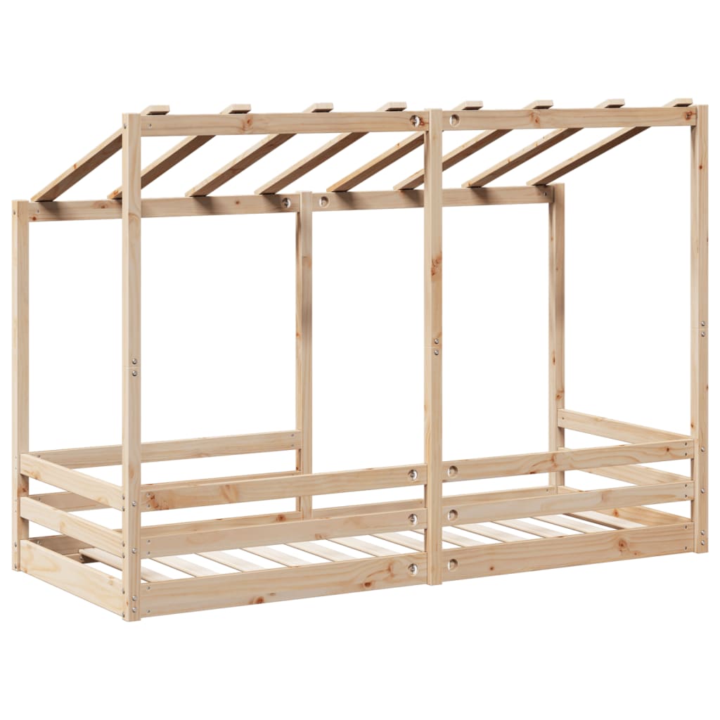 Kinderbed met bedhuis 90x190 cm massief grenenhout