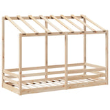 Kinderbed met bedhuis 75x190 cm massief grenenhout