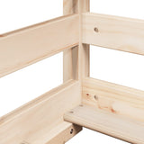 Kinderbed met bedhuis 70x140 cm massief grenenhout