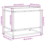 Plantenbak 60x40x50 cm massief grenenhout