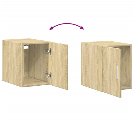 Wandkast 30x42,5x40 cm bewerkt hout sonoma eikenkleurig - AllerleiShop