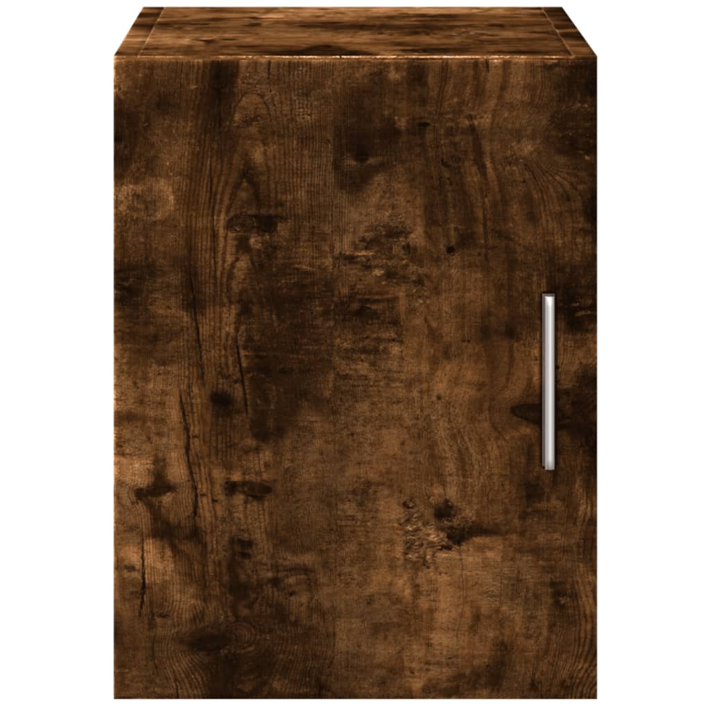 Wandkast 30x42,5x40 cm bewerkt hout gerookt eikenkleurig - AllerleiShop